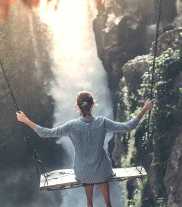 woman wearing grey long sleeved top photography