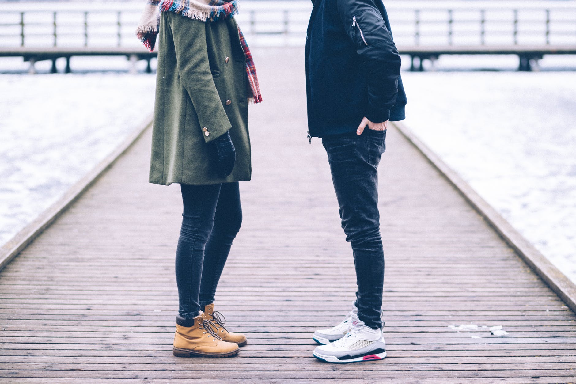 adult couple dock fashion